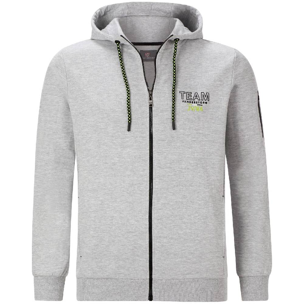 Jan Vanderstorm Sweatjacke ODGRIM silbergrau melange