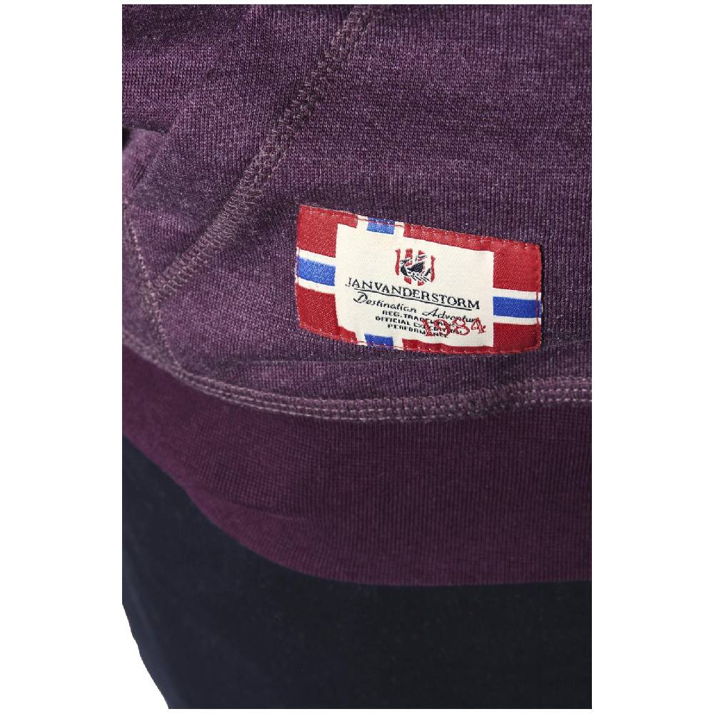 Jan Vanderstorm Sweatshirt BLANKARD Dunkelrot Melange