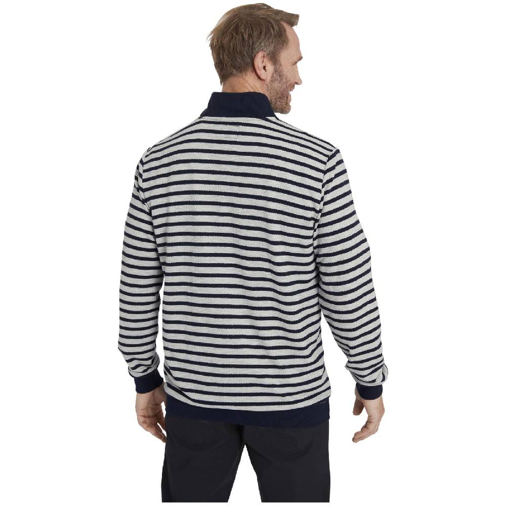 Jan Vanderstorm Sweatshirt FARTEIN Dunkelblau Gestreift