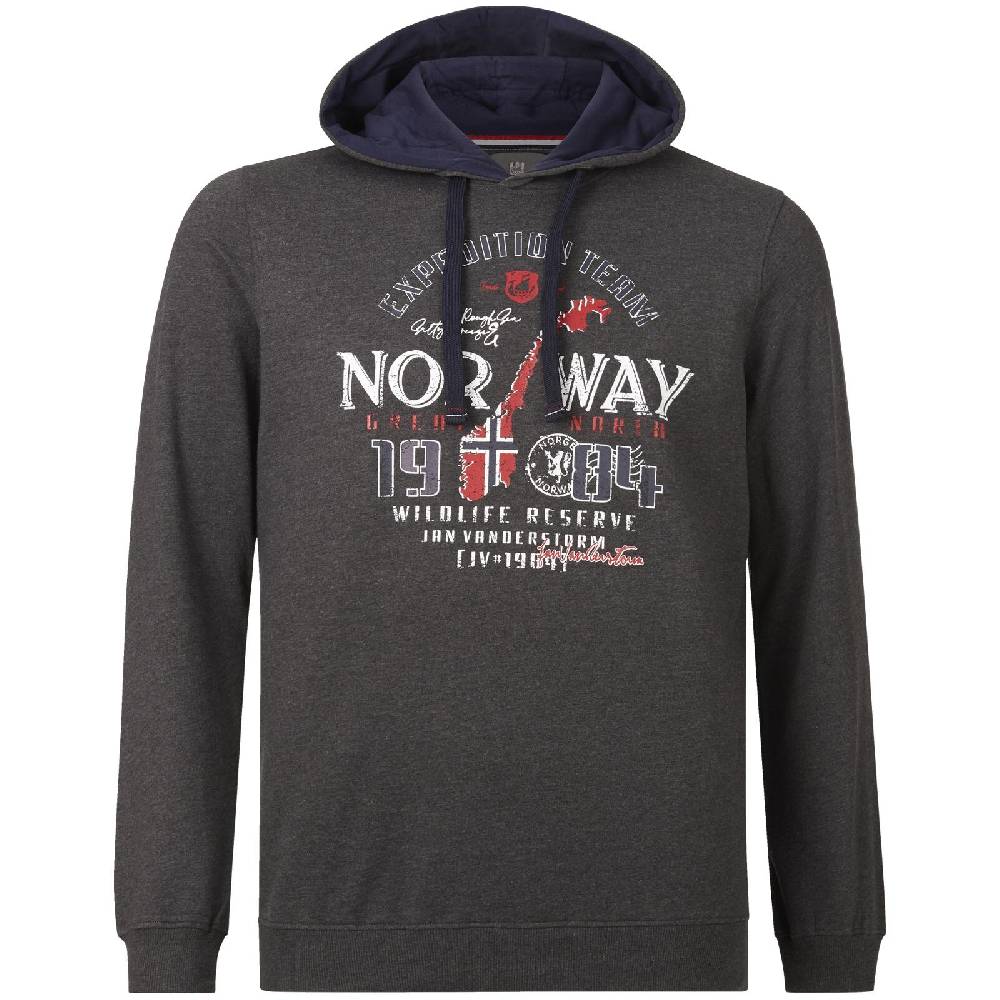 Jan Vanderstorm Sweatshirt HINRICUS dunkelgrau melange