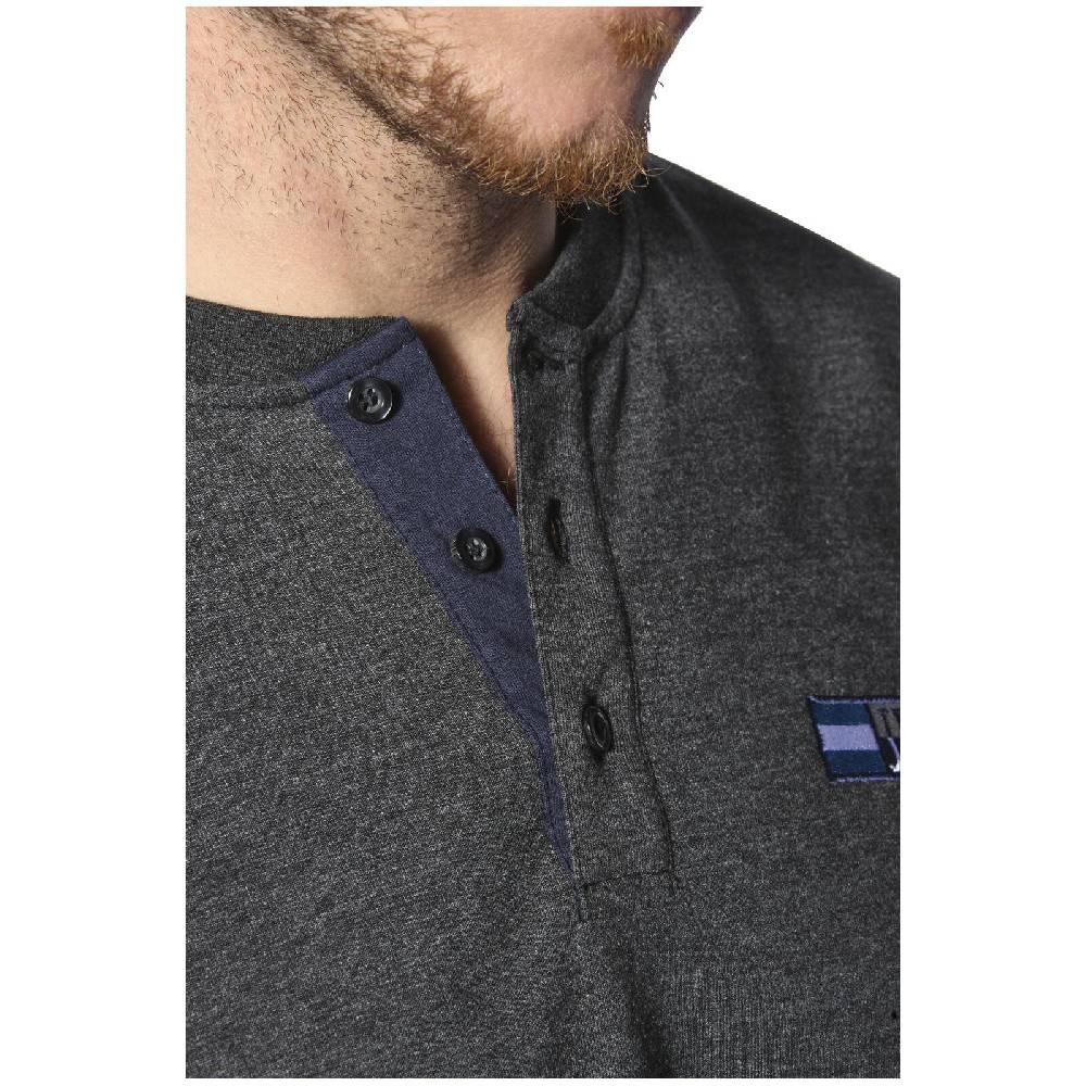 Jan Vanderstorm Sweatshirt JORNSEN Dunkelgrau Melange