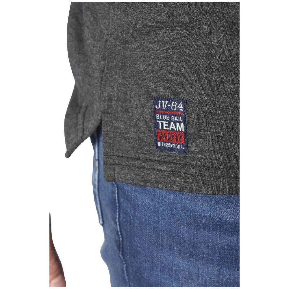 Jan Vanderstorm Sweatshirt JORNSEN Dunkelgrau Melange