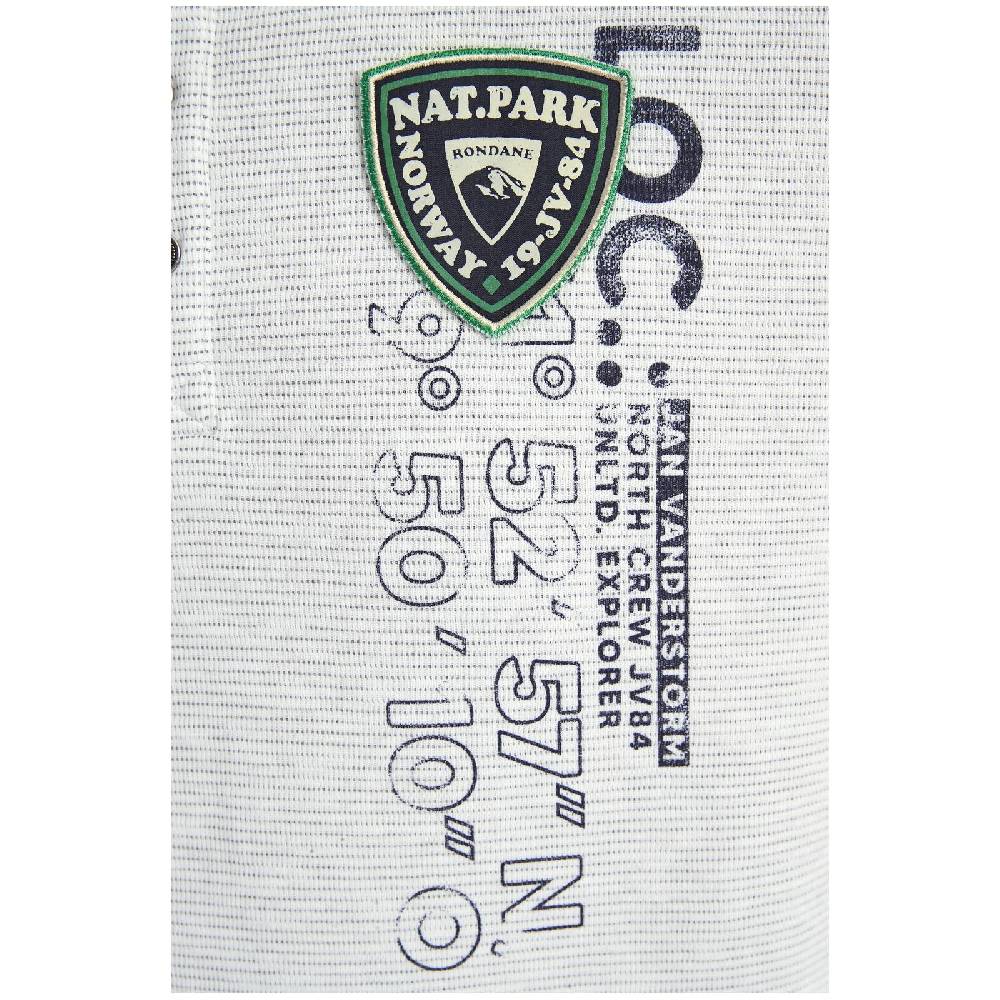 Jan Vanderstorm Sweatshirt REGINALD Wollweiß Melange