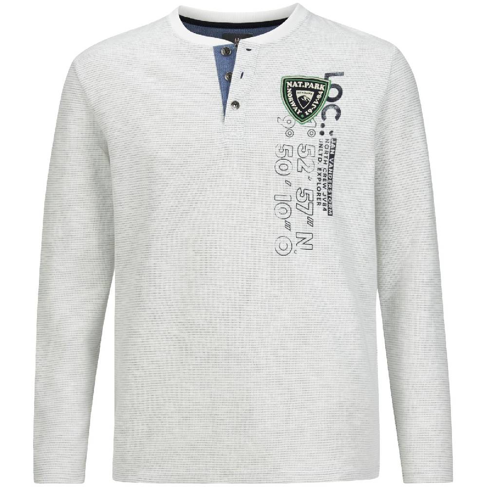 Jan Vanderstorm Sweatshirt REGINALD wollweiß melange