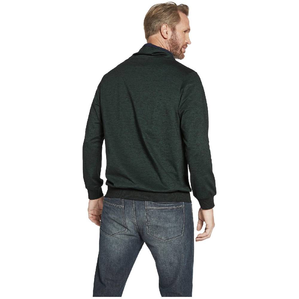 Jan Vanderstorm Sweatshirt SVERRE Dunkelgrün Melange