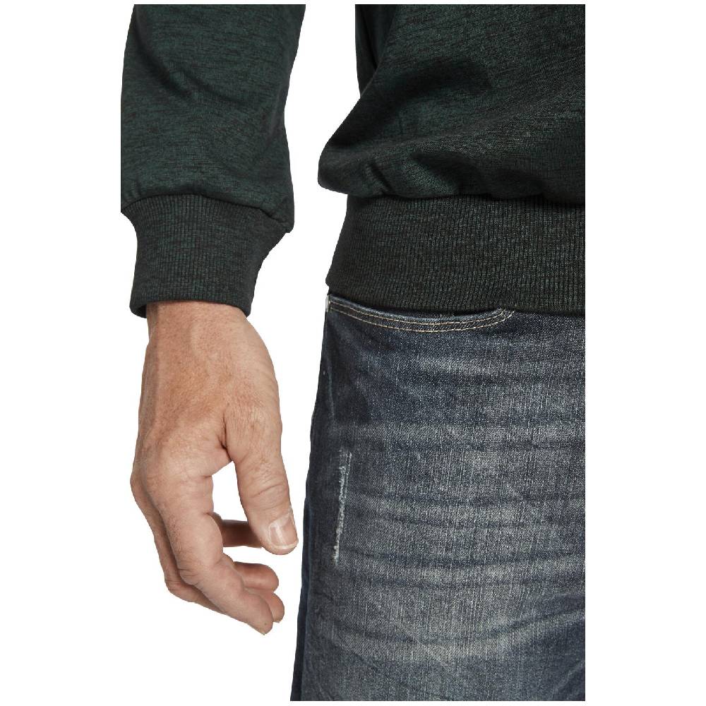 Jan Vanderstorm Sweatshirt SVERRE Dunkelgrün Melange