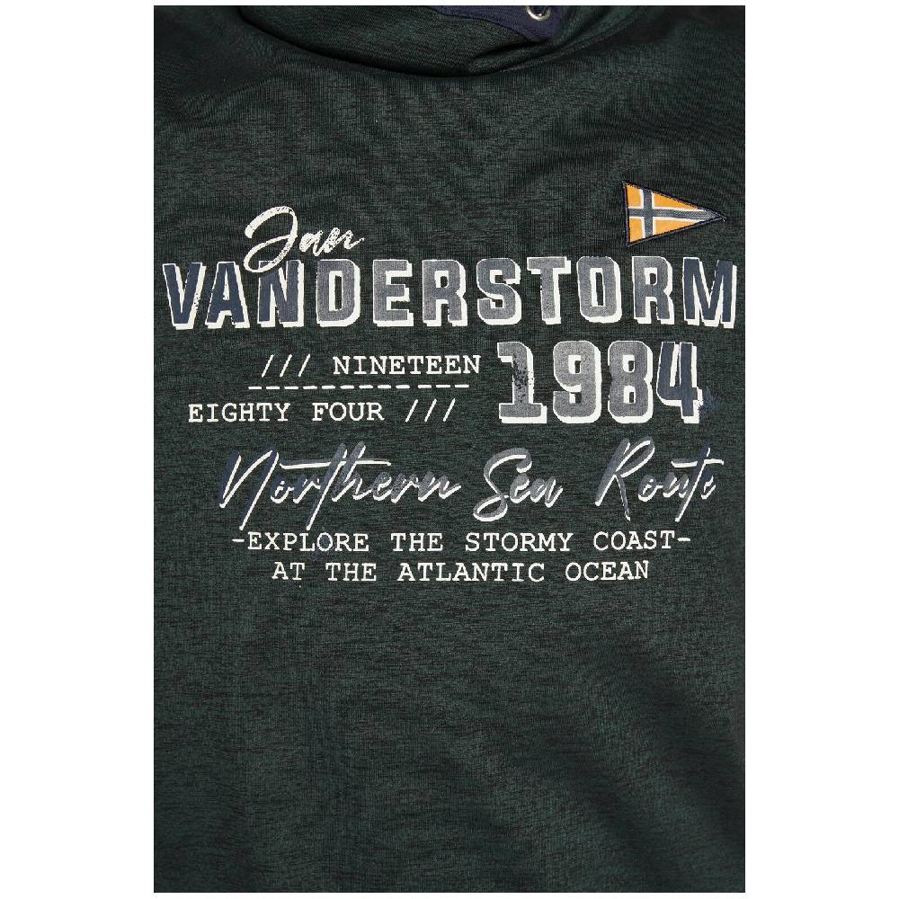 Jan Vanderstorm Sweatshirt SVERRE Dunkelgrün Melange