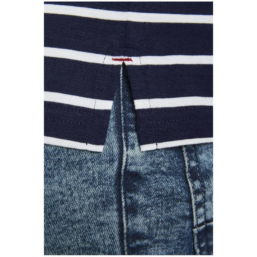 Jan Vanderstorm T-Shirt ARBOGAST Dunkelblau Gestreift