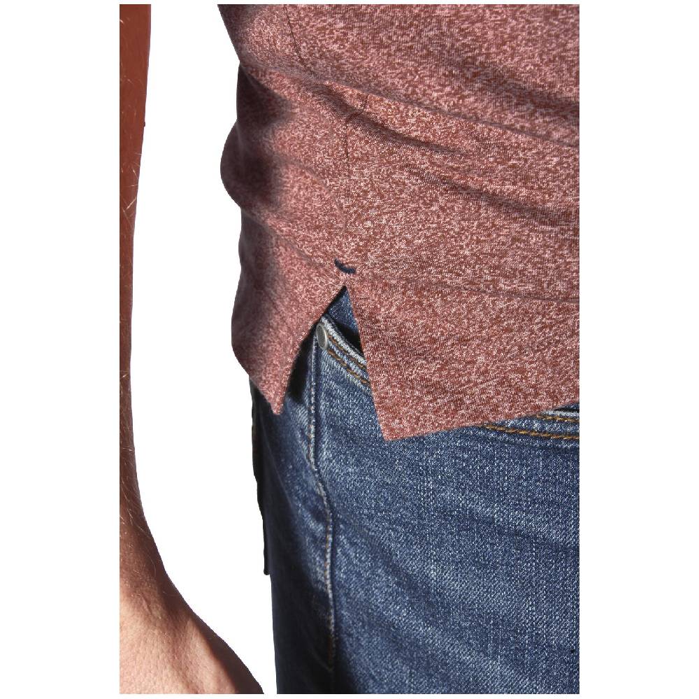 Jan Vanderstorm T-Shirt FINNMARVIN Dunkelrot Melange