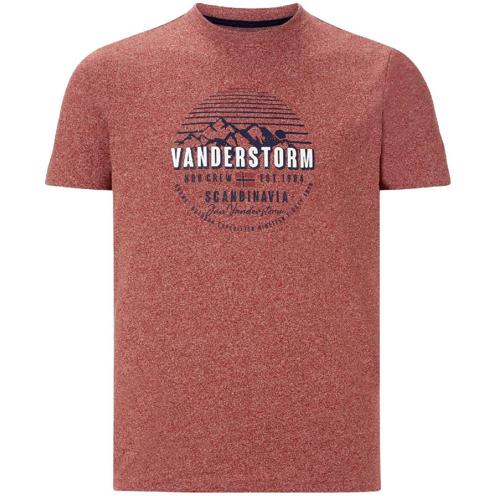 Jan Vanderstorm T-Shirt FINNMARVIN dunkelrot melange