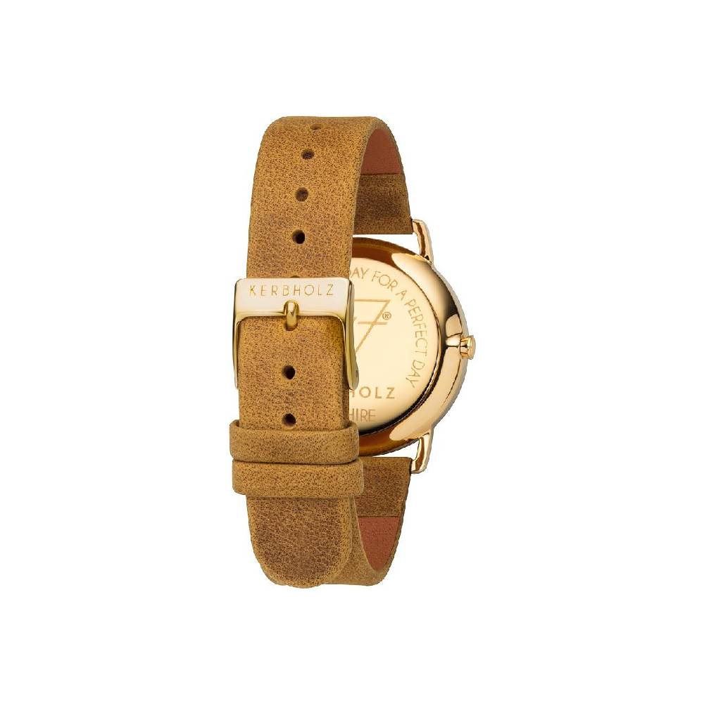 2. Chance - Kerbholz Unisexuhr Walnuss