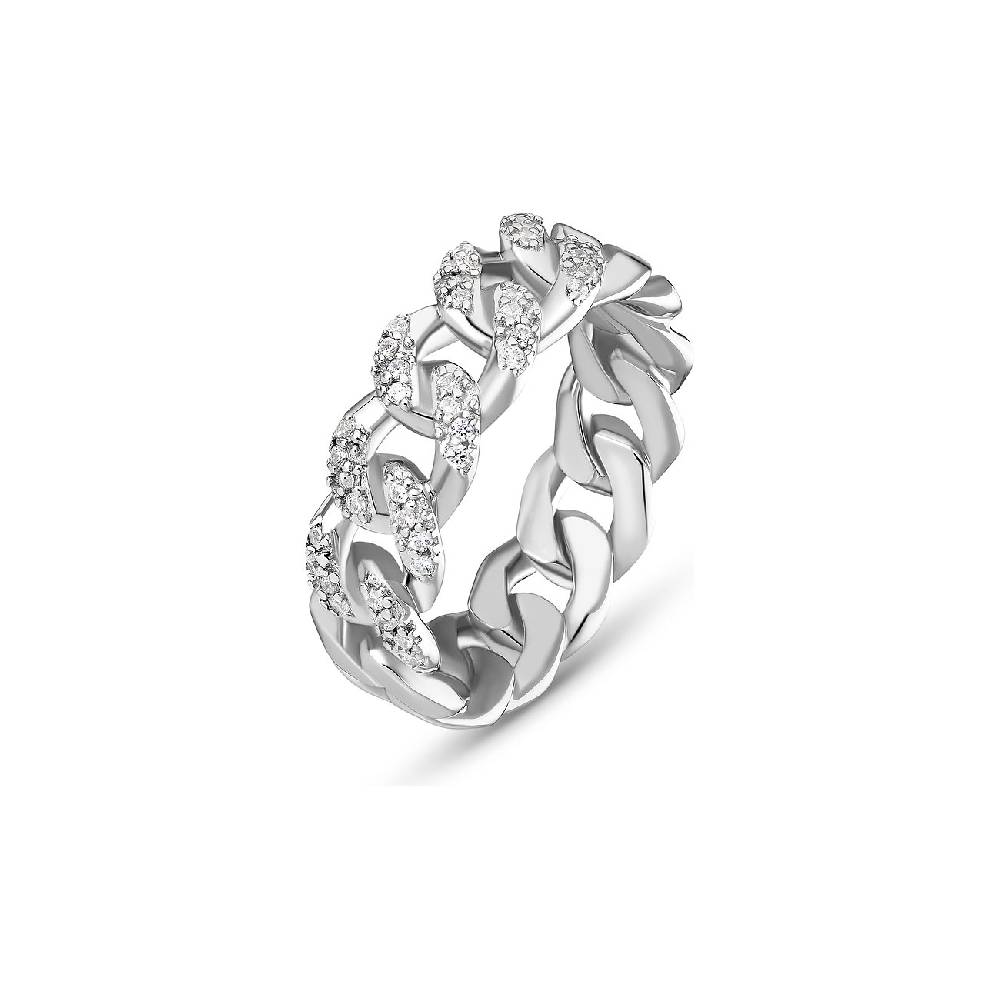 JETTE Damenring GLITTER CHAIN