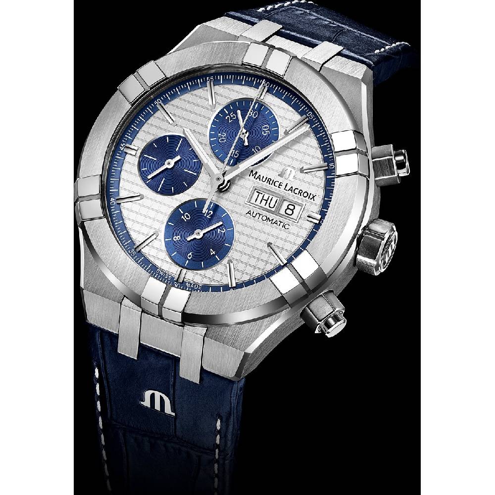 Maurice Lacroix Herrenuhr Aikon Chronograph Day Date AI6038-SS001-131-1