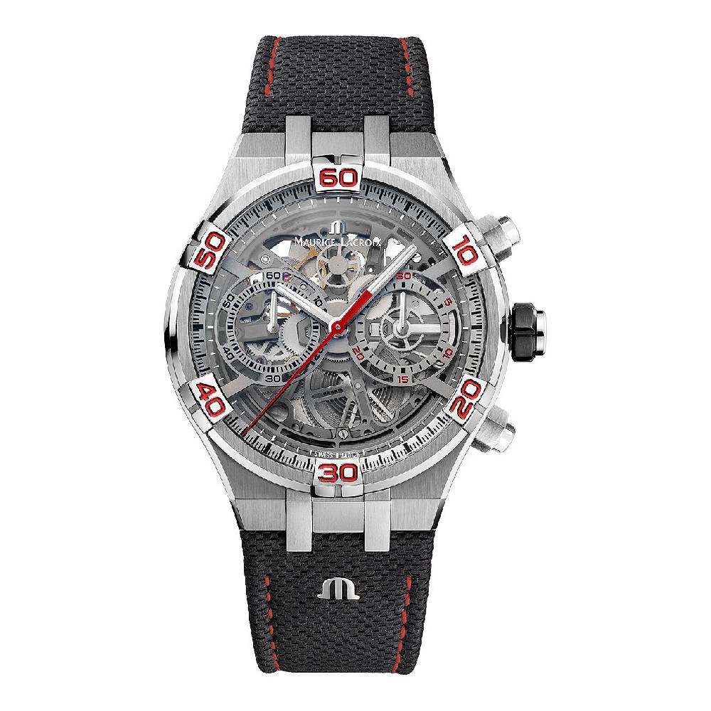 Maurice Lacroix Herrenuhr Aikon Chronograph Skeleton AI6098-SS001-091-2