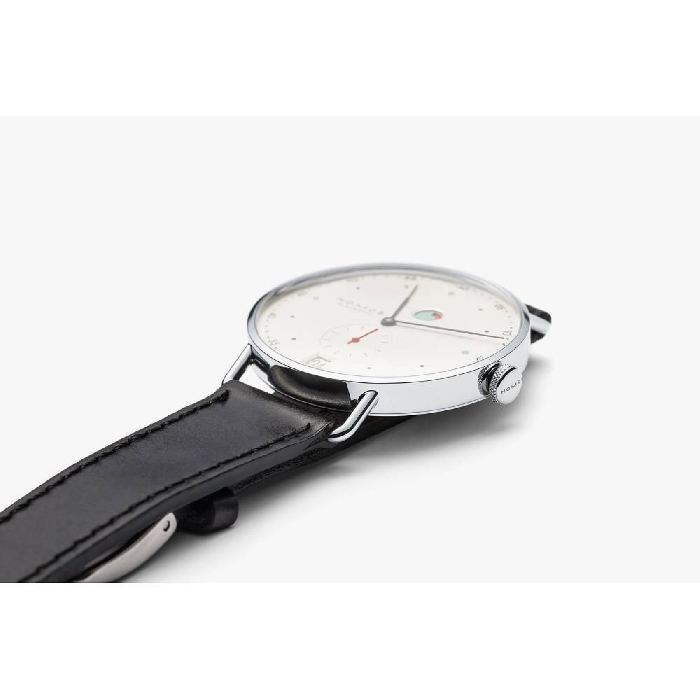 Nomos Glashütte Herrenuhr Metro Datum Gangreserve 1101