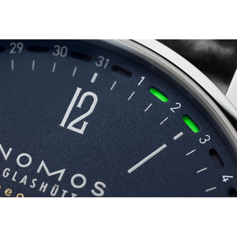 Nomos Glashütte Herrenuhr Tangente Neomatik 41 Update Nachtblau 182