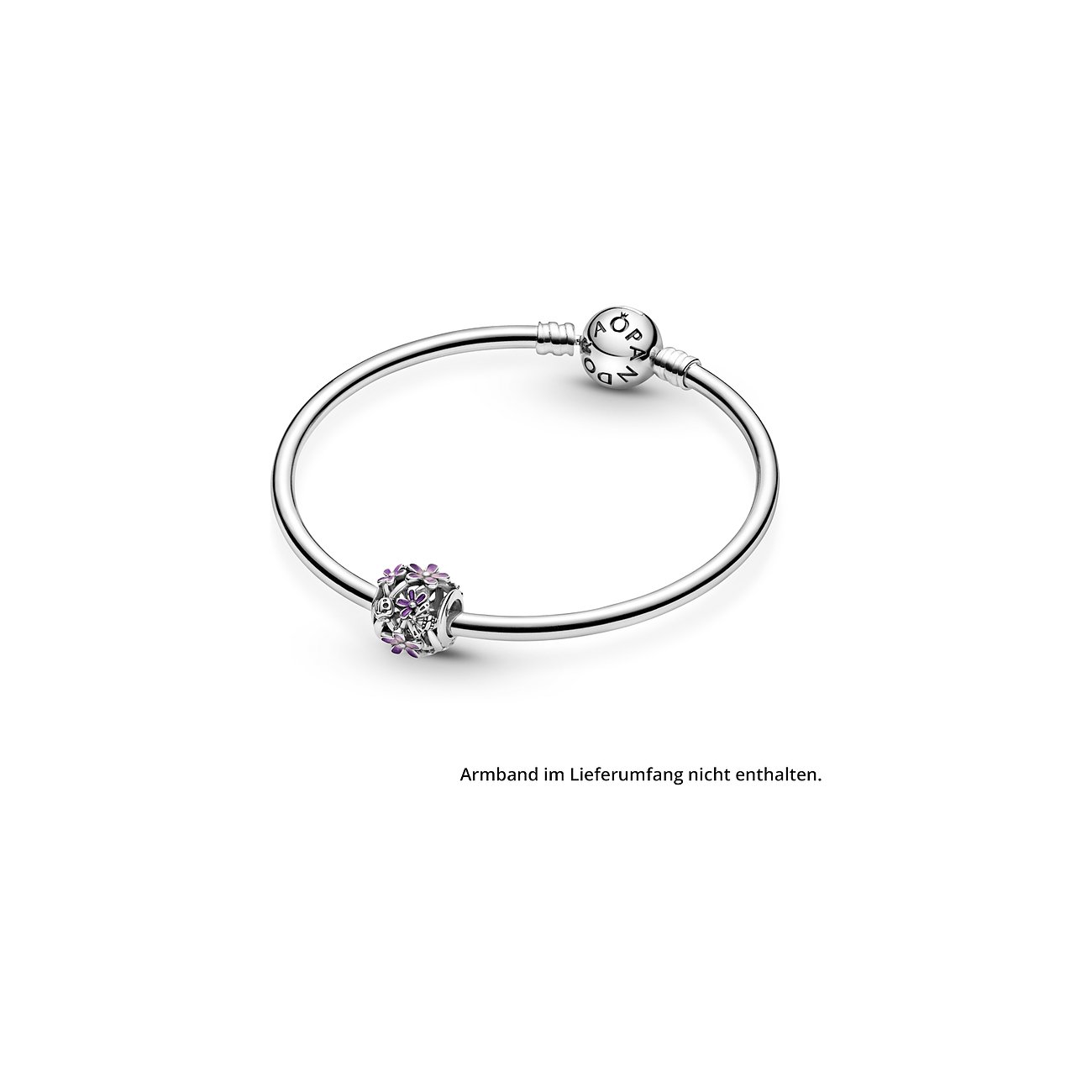 Pandora Charm Moments Offen Gearbeitetes, Lilafarbenes Gänseblümchen 798772C02