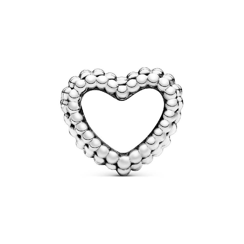 Pandora Charm Signature Offenes Metallperlen Herz 797516