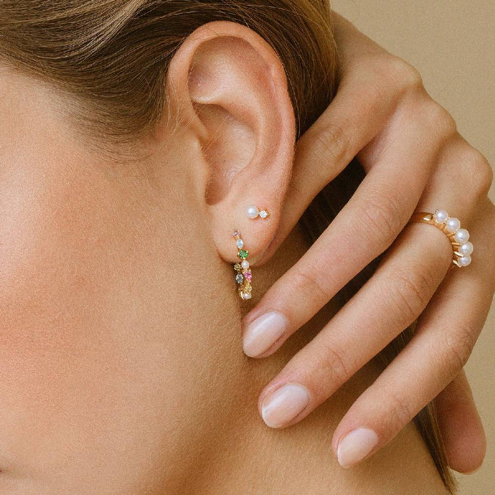 Sif Jakobs Jewellery Creolen SJ-E12235-PXCZ-YG