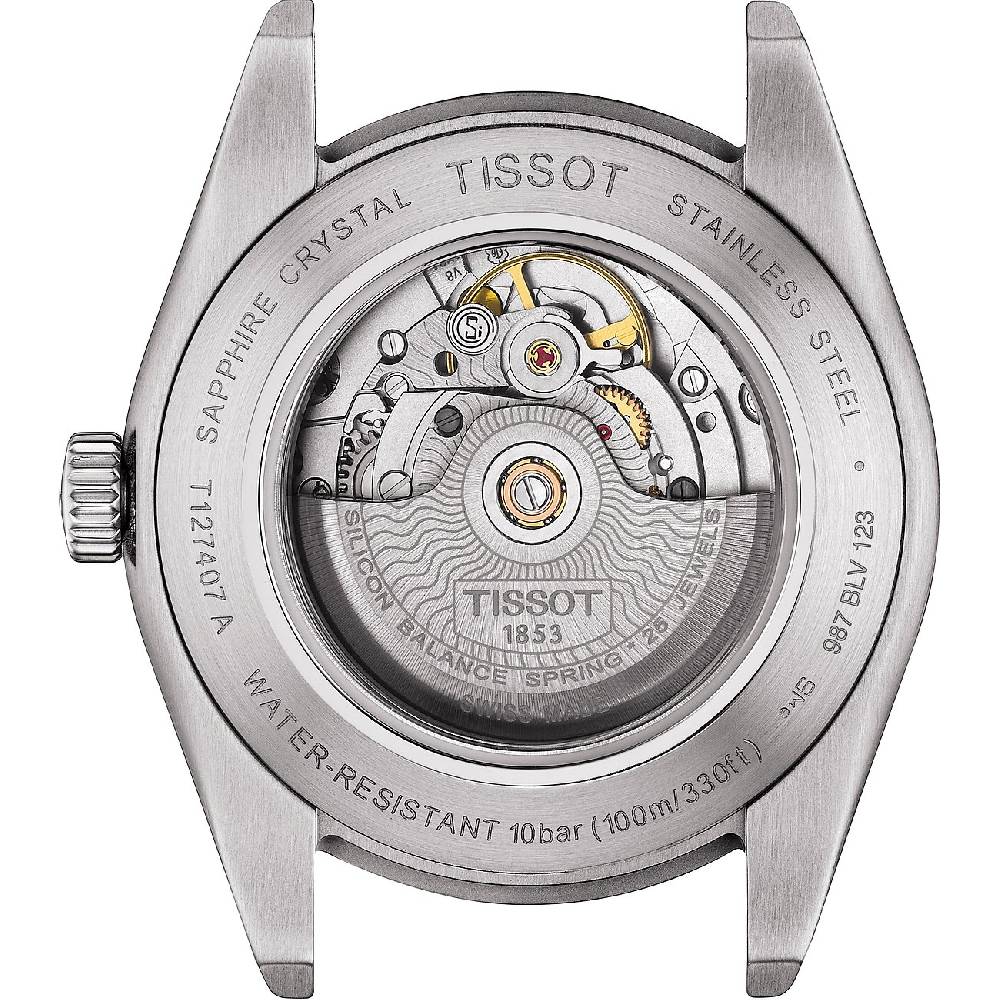 Tissot Herrenuhr Gentleman Powermatic 80 Silicium T1274071109101