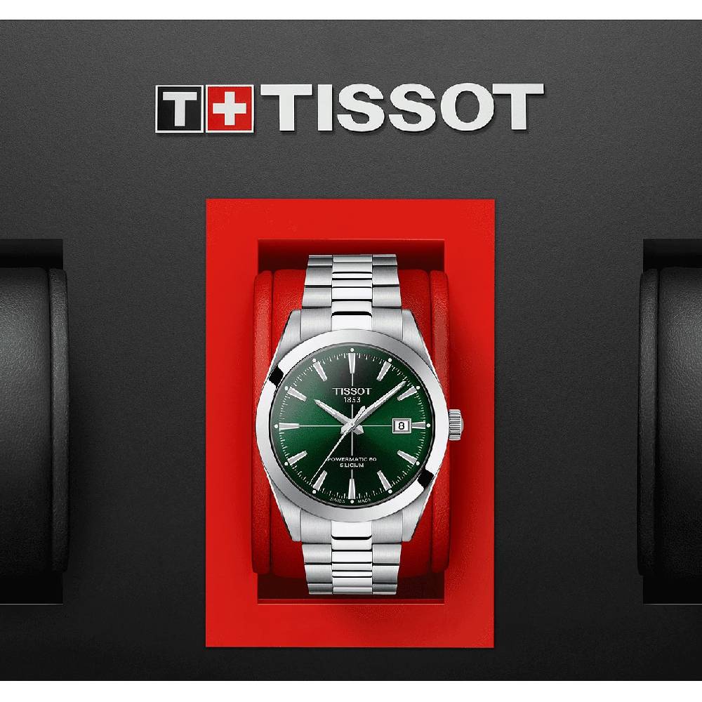 Tissot Herrenuhr Gentleman Powermatic 80 Silicium T1274071109101