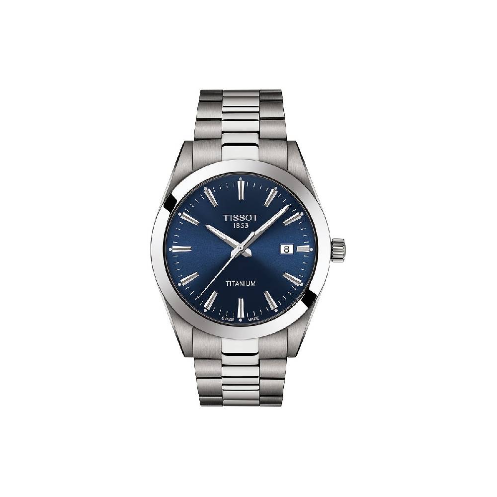 Tissot Herrenuhr Gentleman Titanium T1274104404100