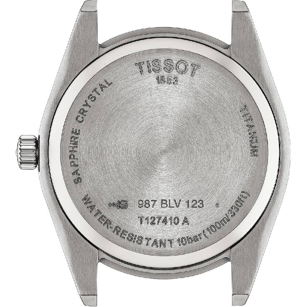Tissot Herrenuhr Gentleman Titanium T1274104408100