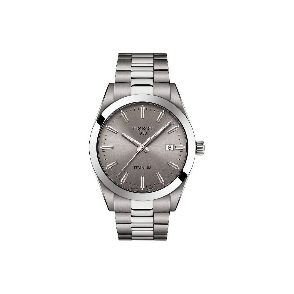 Tissot Herrenuhr Gentleman Titanium T1274104408100