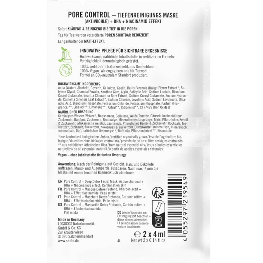 Sante-Naturkosmetik Masken