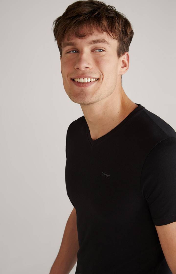 Joop 2er-Pack Modal-Baumwoll-Stretch T-Shirts In Schwarz