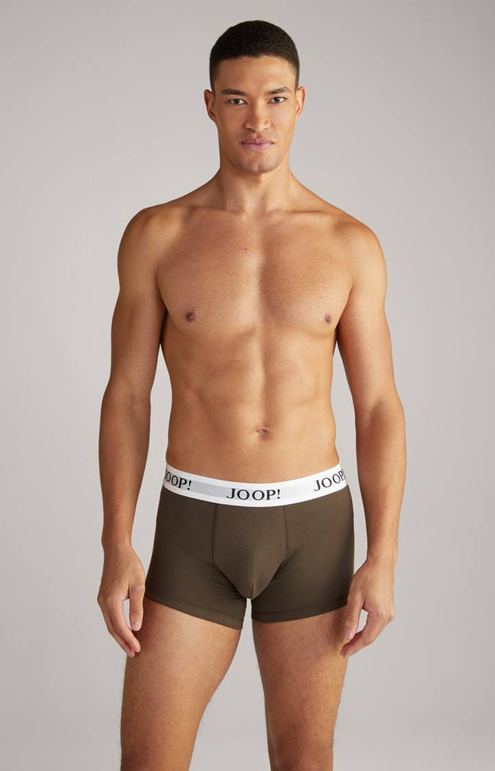 Joop 3er-Pack Fine Cotton Stretch Boxer In Dunkelblau/Bordeaux/Oliv