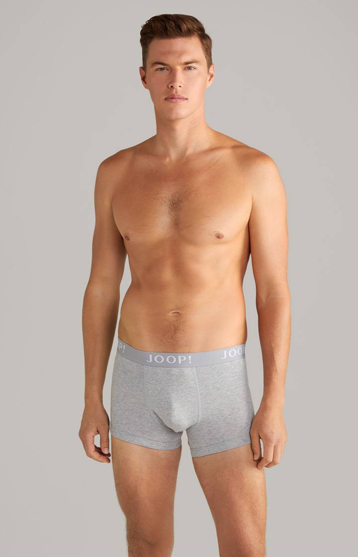 Joop 3er-Pack Fine Cotton-Stretch Boxer In Grau Meliert
