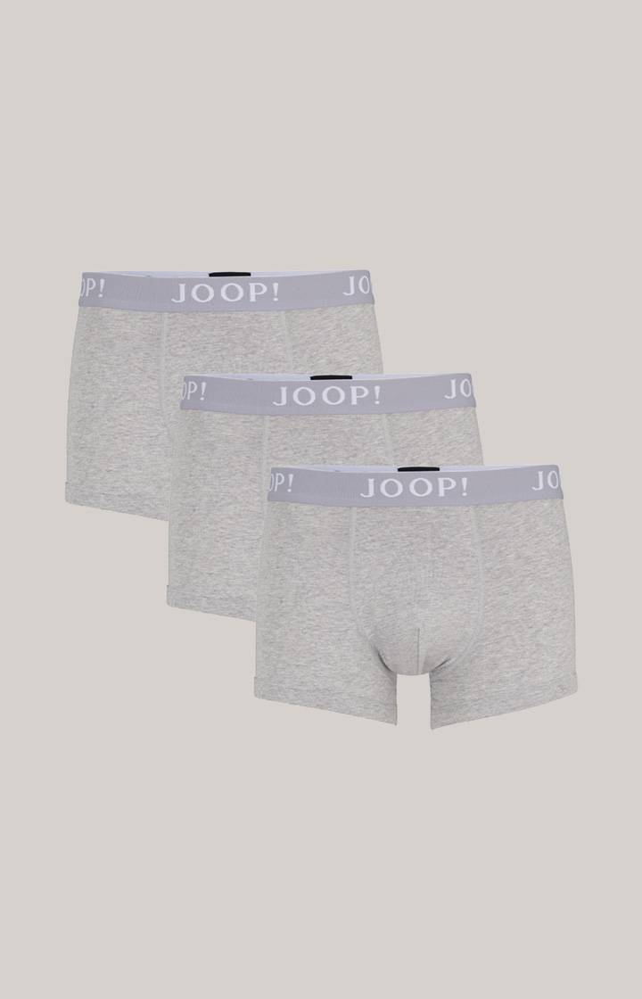 Joop 3er-Pack Fine Cotton-Stretch Boxer in Grau meliert