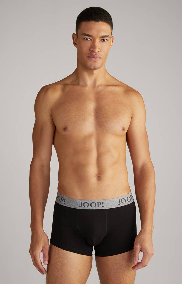 Joop 3er-Pack Fine Cotton Stretch Boxer In Schwarz/Dunkelgrau Meliert