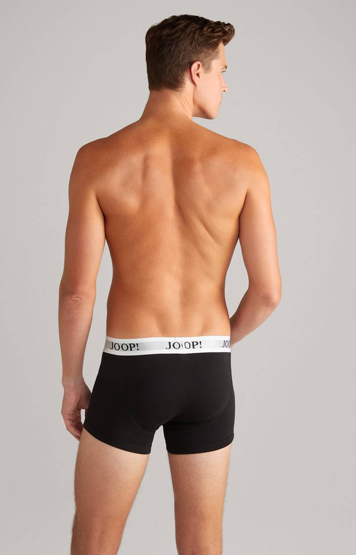 Joop 3er-Pack Fine Cotton Stretch Boxer In Weiß/Schwarz/Grau Meliert