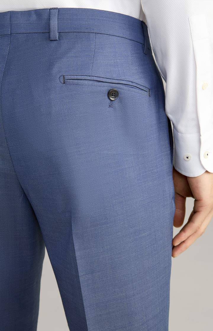 Joop Baukasten-Anzughose Brad In Medium Blau Gemustert