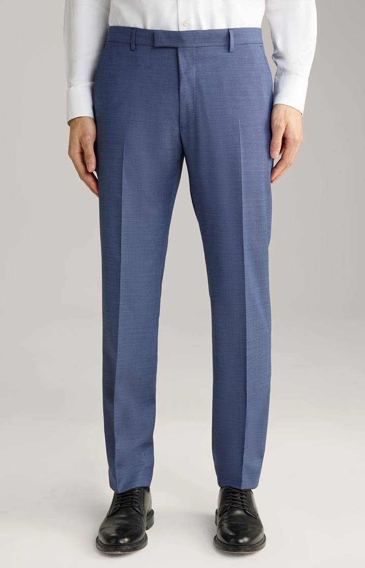 Joop Baukasten-Anzughose Brad in Medium Blau gemustert
