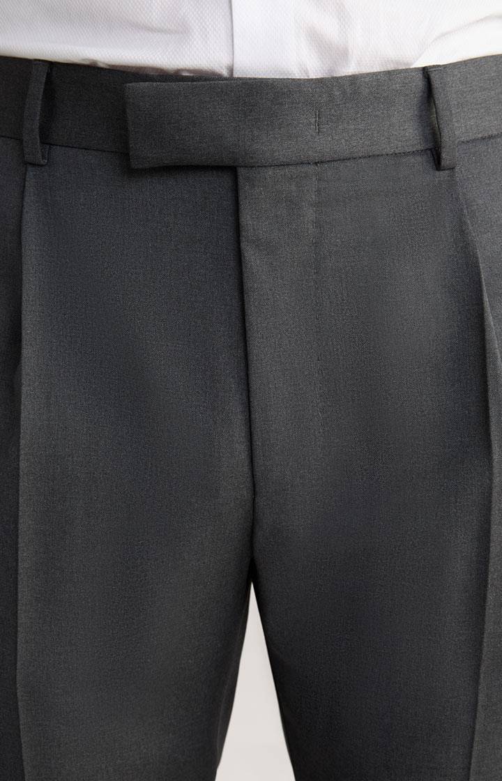 Joop Baukasten-Bundfaltenhose Bennet In Anthrazit Meliert