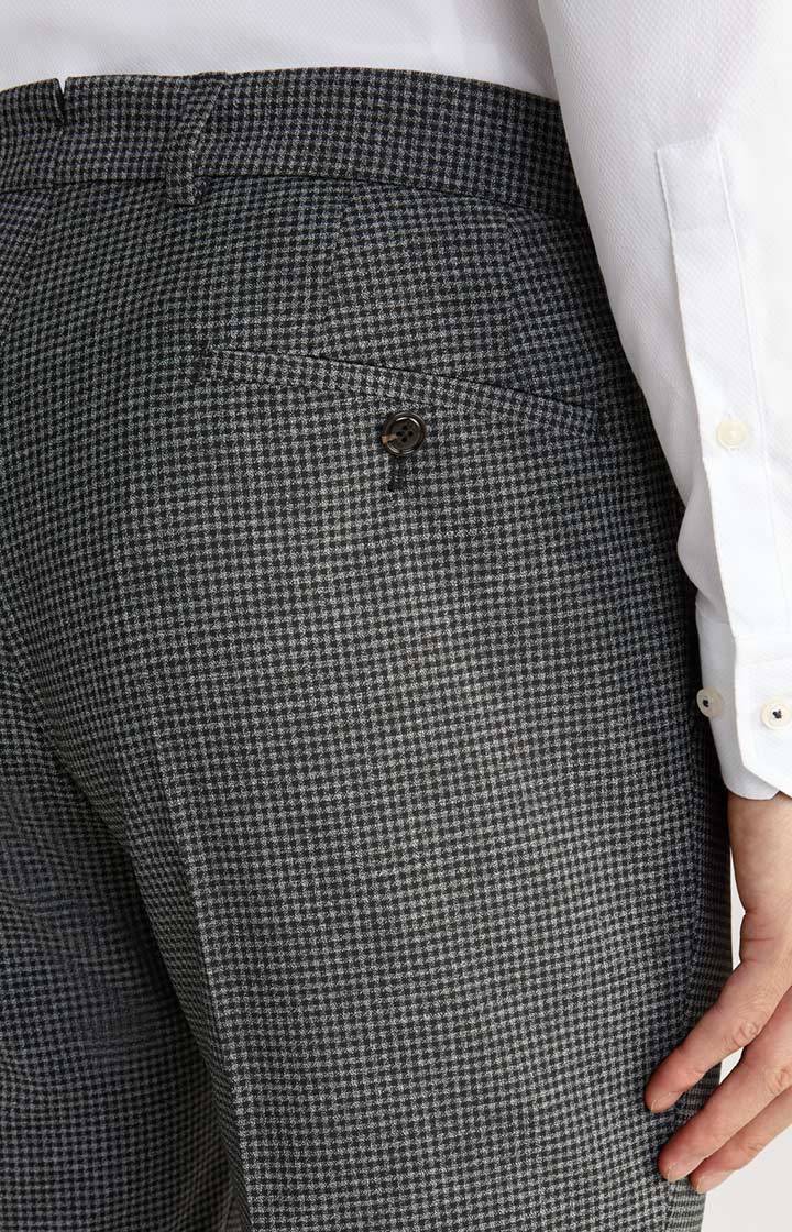 Joop Baukasten-Bundfaltenhose Bennett In Grau Kariert