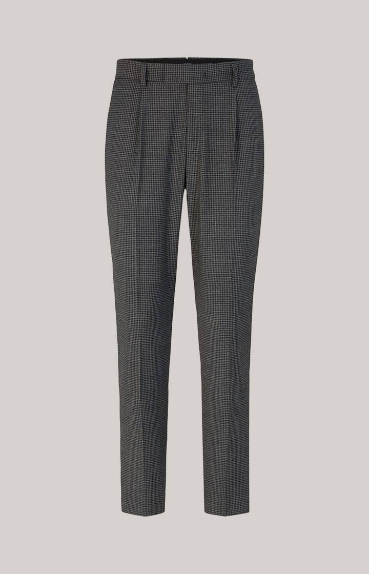 Joop Baukasten-Bundfaltenhose Bennett In Grau Kariert