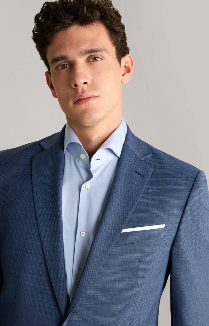 Joop Baukasten-Sakko Finch In Dunkelblau Strukturiert