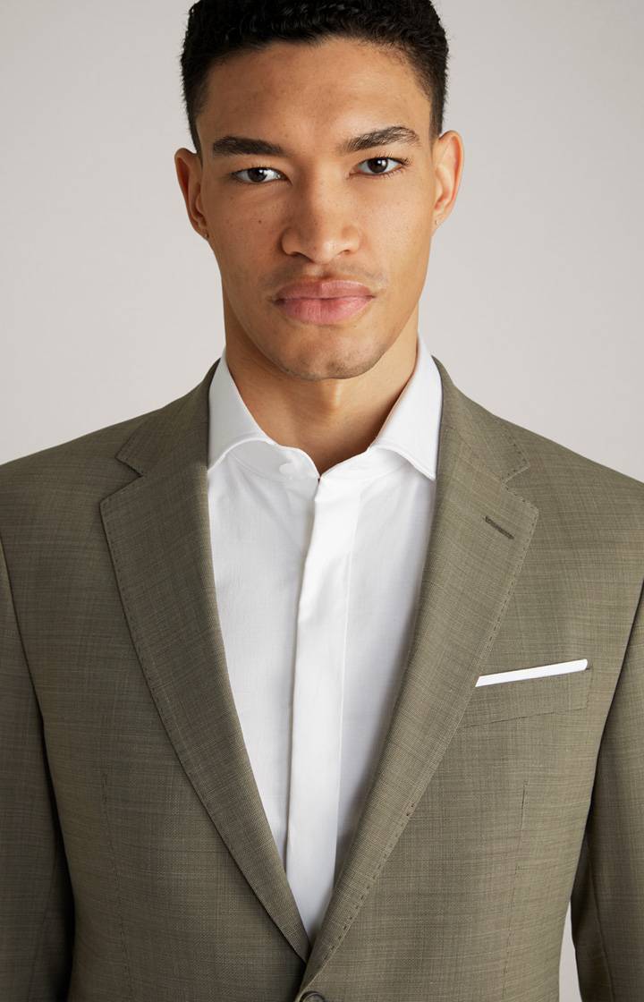 Joop Baukasten-Sakko Herby In Olivgrün Strukturiert