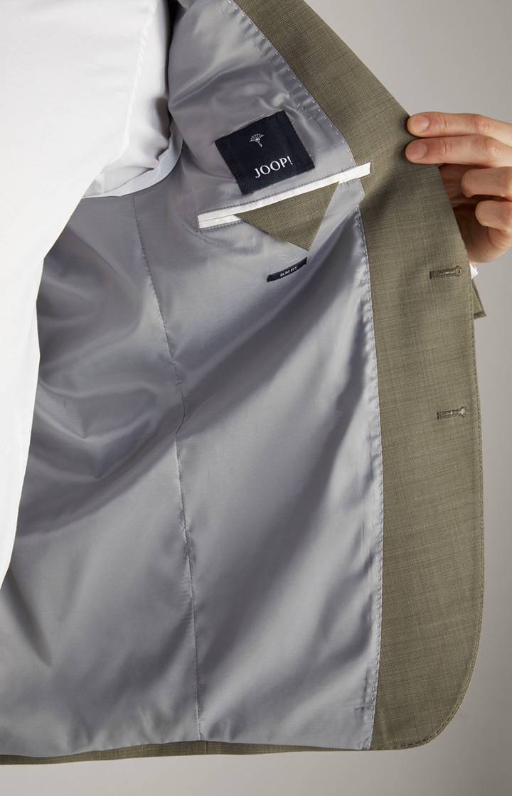 Joop Baukasten-Sakko Herby In Olivgrün Strukturiert