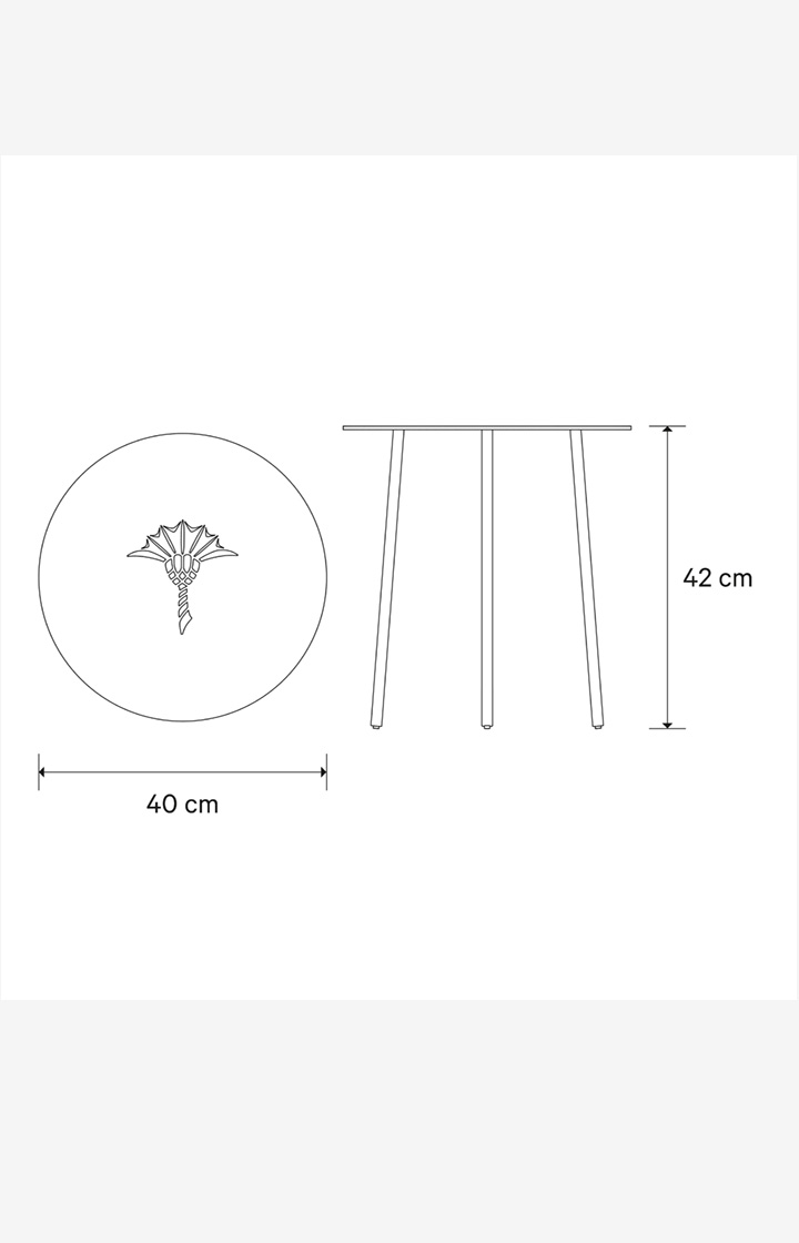 Joop Beistelltisch JOOP! EMBOSS, 40 X 42 Cm In Nachtblau