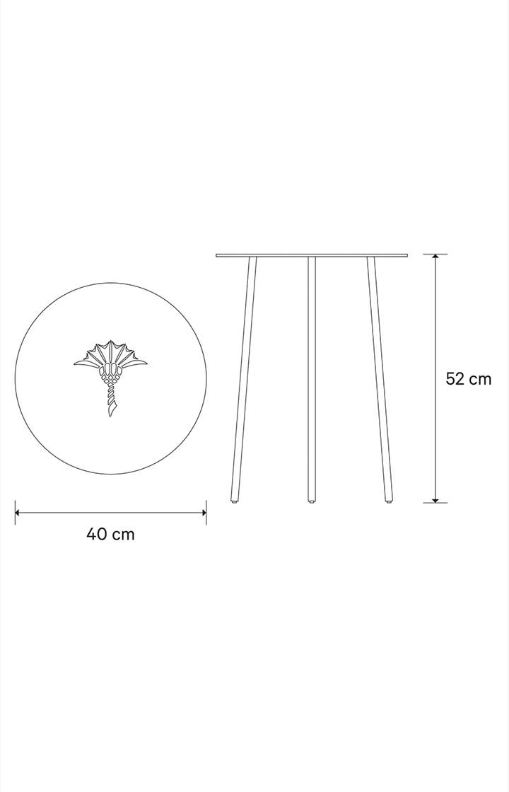 Joop Beistelltisch JOOP! EMBOSS, 40 X 52 Cm In Nachtblau