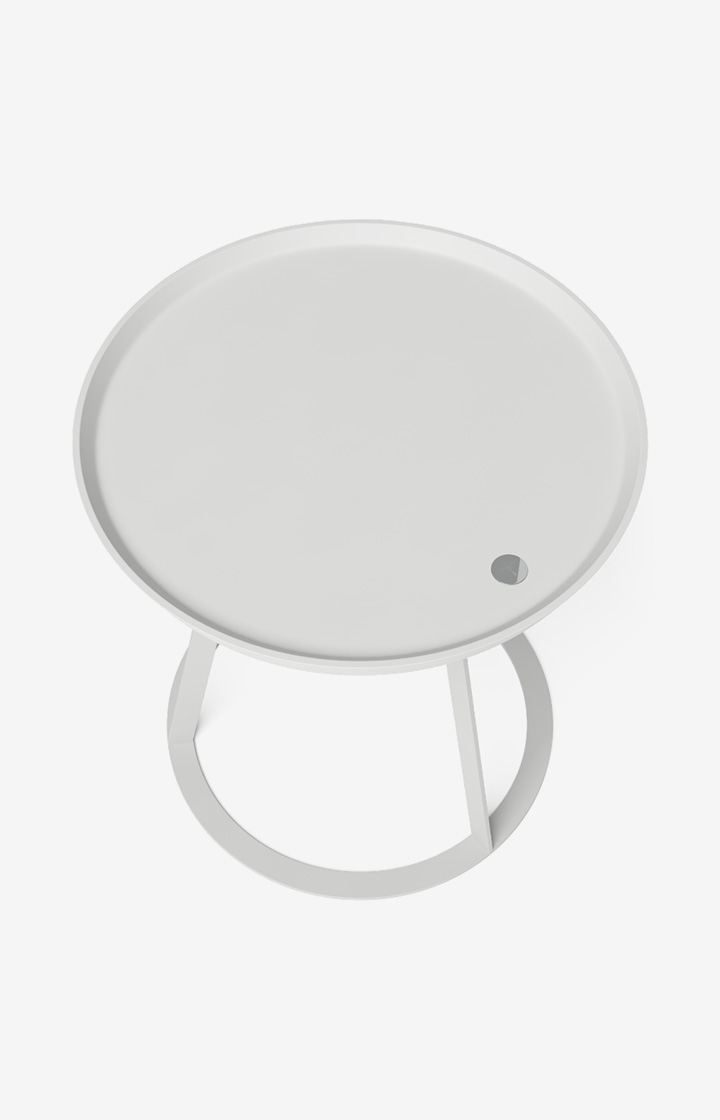 Joop Beistelltisch JOOP! ROUND mit lackierter Holzfaserplatte, 45 x 47 cm in Weiß