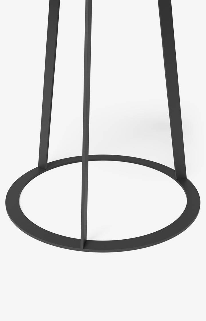 Joop Beistelltisch JOOP! ROUND Mit Raucheichenplatte, 45 X 52 Cm In Anthrazit
