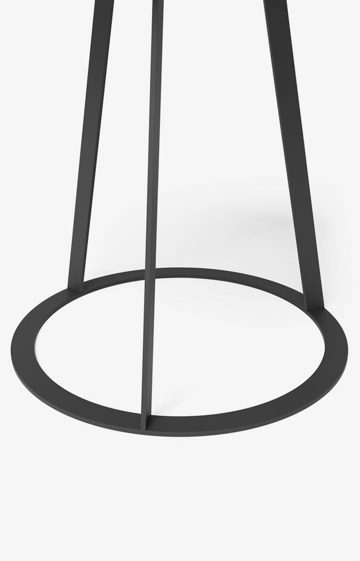 Joop Beistelltisch JOOP! ROUND Mit Raucheichenplatte, 45 X 47 Cm In Anthrazit