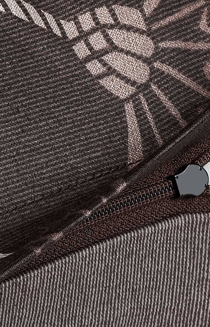 Joop Bettwäsche Cornflower Double In Shiny Black, Schwarz/Grau