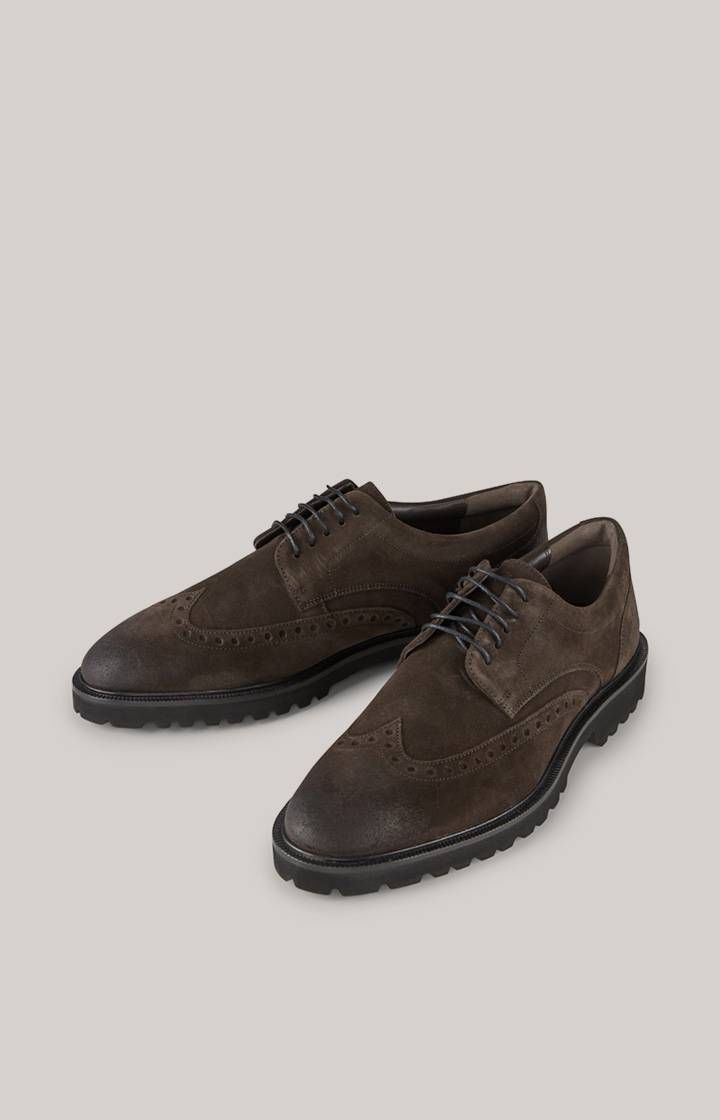 Joop Brogue Lace-up Velluto New Danilo in Dunkelbraun